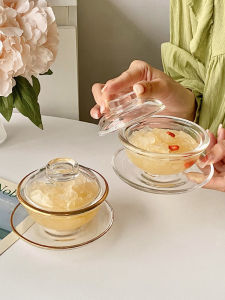 Transparent Glass Bowl Set & Small Slow Cooker Accessories: Perfect for Chinese Style Home Use
