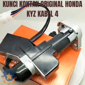KUNCI KONTAK SET KYZ KABEL 4 MOTOR HONDA SUPRA 125 HELM IN FI INJEKSI KUALITAS ORISINIL AHM KONCI