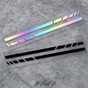 FXYP Reflective Stickers Self Adhesive Ski Board Motorcycle Helmet Car Decorative Striped Decals Sporty Auto Accessories