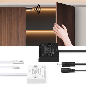 DC12V-24V Wardrobe Closet Cabinet Door Open/Close Sensor Switch Fpr LED Light IR Proximity Double Sensor Light Switch