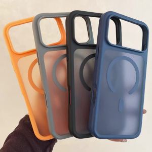 Matte Shockproof Case For Magsafe iPhone 17 Pro Max Air 16 Plus 15 14 13 12 17Pro Mag Safe Magnetic Phone Cover Accessories