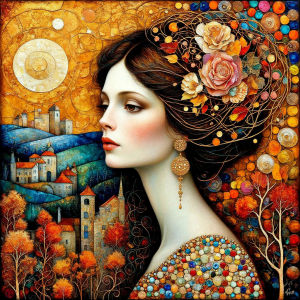 Tranh Thêu Kim Cương Huacan Full Diamond Painting Tranh Ghép Hình Làng Quê Vàng Chân Dung Phong Cảnh Tranh Trang Trí Kim Cương Nhựa Tròn & Vuông