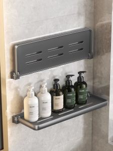 Có Thể Gập Lại Phòng Tắm Vanity Treo Tường Xả Kho Không Cần Khoan Tiết Kiệm Không Gian Chất Liệu Nhôm 2 Lớp Tổ Chức