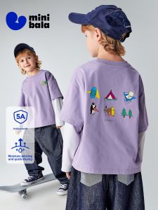 MINI BALA | Long Sleeve T-Shirt for Boys Antibacterial Quick-Dry Breathable