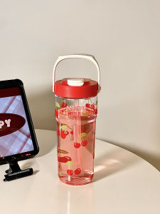 Cốc Nhựa Chịu Nhiệt Độ Cao Cấp Thực Phẩm Chống Rơi Mùa Hè Đẹp Mắt Học Sinh Di Động Dung Tích Lớn Có Van Châm Cốc Nước