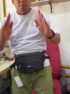 OTOHE Men Bag Nylon Chest Pack Multi-layer Chest Bag Crossbody Pack Zipper Waist Sports Bag Waterproof Bag Street Shoulder Bag Messenger Bag Travel Bag for Work or Business