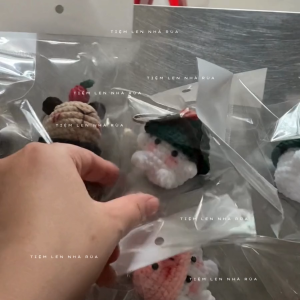 Móc khóa len nấm các loại cực đáng yêu - Móc khoa handmade quà tặng siêu xinh