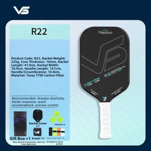 Vispinvo | Professional Balanced Toray T700 Carbon Fiber Pickleball Paddle USAPA Certified