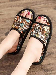 Dép Vải Cotton Hàn Quốc Mới Dép Vải Nghệ Thuật Trong Nhà Dép Đế Vải Ồn Ào Cho Nam Và Nữ Mùa Xuân Hè Thu Đông