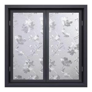 Office Bathroom Frosted Glass Stickers Non Transparent Static Free No Glue Window Decals Privacy Protection Decorations