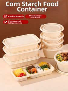 TAFUMAN | Food Grade Corn Starch Disposable Lunch Box