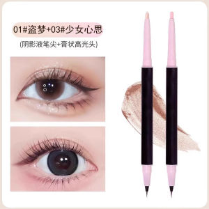 Dual-Headed Matte Pearl Natural Eye Makeup Highlighting Waterproof Sweatproof Big Eyes Spiritualizer Caterpillar Eyeliner Pen