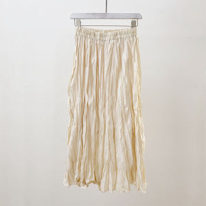 DVDK | Flattering High Waist Pleated A-Line Skirt