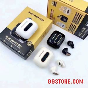 Tai Nghe Bluetooth Buds 3 ProMax 2024 Cao Cấp Pin Trâu 6h Bass Cực Hay Đeo Dễ Chịu Chống Nước