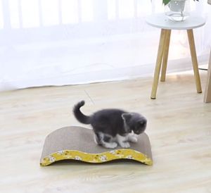 Cat Scratcher Cat Toys Cat kitten Scratching Cardboard Corrugated Scratch board Toy Scratching Pads