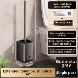 youqin | Wall-mounted Toilet Brush Set with Holder Bathroom Organizer