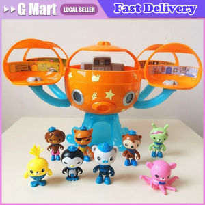 Anime Octonauts Octopod Adventure Playset English Octo-alert Sounds Lights Toys Barnacles Kwazii Action Figure Doll Kids Gift