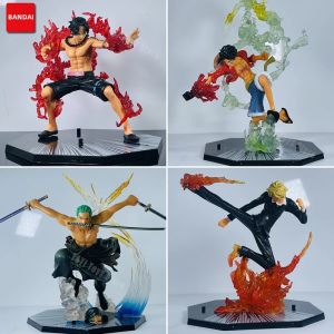 Bandai | Mô Hình Nhân Vật Hoạt Hình One Piece - Luffy Ace Sanji Zoro Sabo Nắm Đấm Lửa Đồ Chơi PVC Sưu Tầm Dành Cho Người Lớn