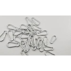 Set 10 Móc Khóa Carabiner Chữ D Mini Bằng Hợp Kim Nhôm Tiện Dụng Khi Đi Cắm Trại LAZYL
