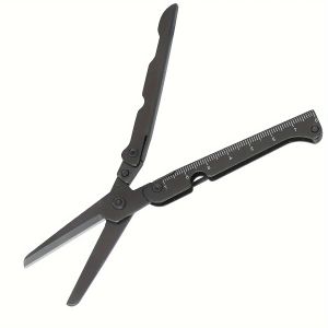 Stainless Steel Folding Scissors Outdoor Multifunctional Tool Portable for Camping Hunting Fishing Durable Lightweight