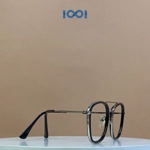 IOOI Eyewear - Kacamata Pilot Retro Metal Lens Anti Radiasi Blueray Photocromic Pria Wanita 2622