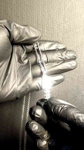 FISH SKULL NECKLACE-KALUNG TITANIUM NORI SILVER LIONTIN TENGKORAK IKAN PRIA WANITA ANTI KARAT TIDAK LUNTUR-CJR TITANIUM