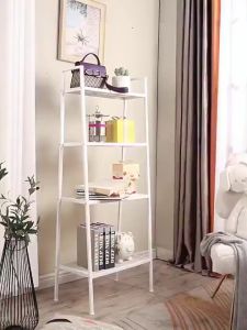Rak Besi Serbaguna 4 Susun Rack Portable Rak Display Rak Barang Organizer Tanaman Hias Ruang Tamu Estetik