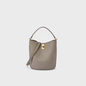 Dissona | Leather Bucket Bag Large Capacity