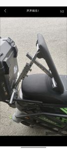 Foldable Backrest Support for Electric Vehicle Delivery Motorcycle Adjustable Waist Protector before And after Regulation
