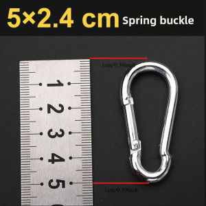 Carabiner Hook M5 M6  Heavy Duty Spring Snap Carabiner Quick Link Lock Ring Hook Snap Shackle Chain Fastener Hook