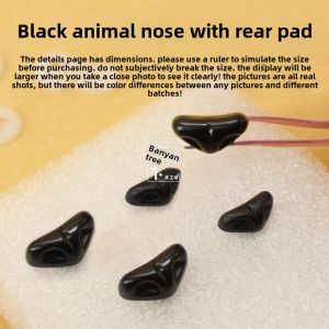 Artificial Animal Nose Triangle Fox Nose Cat Nose Wool Crocheted Doll Plush Toy Handmade DIY Accessories