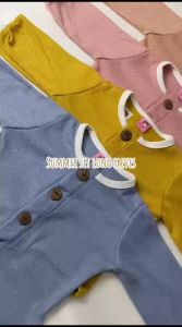 Setelan Baju Bayi Lengan Panjang Perempuan / Laki-Laki Summer Set Long Sleeves 0-2 Tahun 4360A