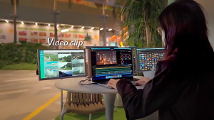 【SG】14 Inch Dual Screen Portable Monitor Laptop Extender Screen Speculation Multi-Screen Folding Detachable Double Screen