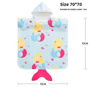 nikoscout | Quick-Dry Absorbent Bathrobe for 6-Year-Old Girls