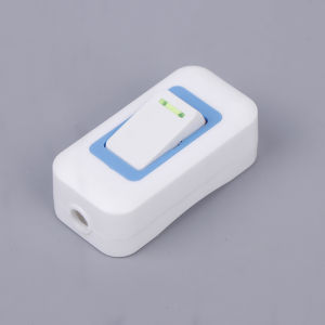 1/5PCS AC250V Max 10A Simple Boat Shape Switch Small Rocker Button Wiring Switch White Hand Pinch Bedside Household Appliance