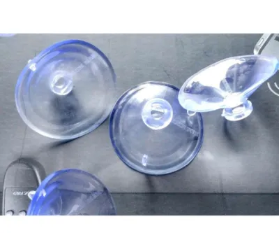 Miếng nhựa hít kê kính mặt bàn 3.5cm 5cm (5 chiếc) chống trượt cốc hút mặt kínhđệm lót mặt bàn chống va chạm.