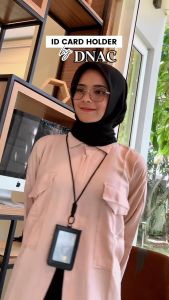 DNAC ID Card Holder dengan Lanyard Money Pocket