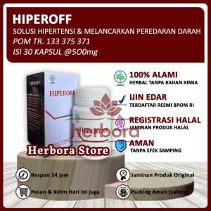 Hiperoff Herbal Asli Original Obat Hipertensi Melancarkan Sirkulasi Gula Darah Tinggi Resmi BPOM