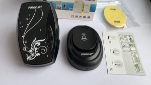 TaffHOME Bel Pintu Rumah Tanpa Kabel Jarak Jauh Wireless 36 Nada Tunes Door Bell Waterproof EU Plug