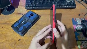 Case Infinix Hot 12 Play Casing Armor Belt Clip Kick Standing Cover Hardcase Robot