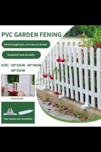 PVC Plastic Fence White Outdoor Courtyard Lawn Fence Green Belt Garden Decoration Special FencePVC栅栏