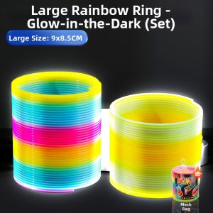 WEIBAI | Glow In Dark Magic Rainbow Spring Toy