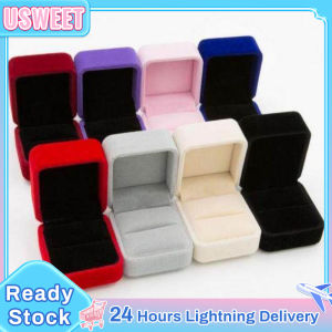 Jewelry Organizer Case Storage Box Jewelry Collection Accessories For Ring Necklace Earrings Fashion Jewelry Square Velvet Jewelry Gift Box For Ring Earrings (Only The Box)