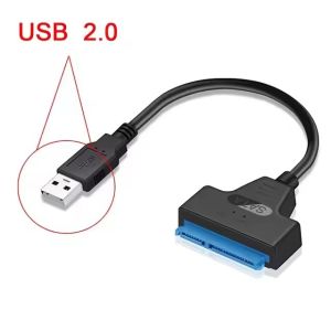 USB3.0 to SATA Adapter External Hard Drive Converter Cable for 2.5in HDD SSD 5Gbps Support UASP for Laptops Tablets etc.