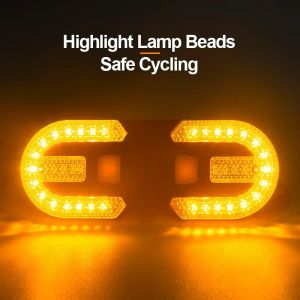 Doudoulie Bike Turn Signal Rear Light Remote Lights LED Rechargeable USB Bicycle Lamp Bike Wireless Indicators Back Led Scooter Tail Light