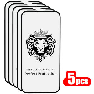 1-5PCS HD Lion Head Screen Protector For iPhone 18 Max Pro 17 16 15 14 13 Mini 11 12 8 Plus 7 X XR XS SE Tempered Glass