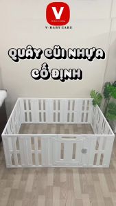 Quây Cũi Nhựa Quây Nhà Banh Nhựa Cố Định Cho Bé V-Baby 2026