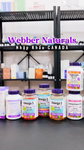 Webber Naturals Triple Strength Omega-3 EPA/DHA 900mg - Sức Khỏe Tim Mạch Trí Não - Kelly Beauty