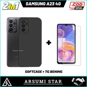 PROMO PAKET MURAH 2 IN 1 CASE SAMSUNG A23 4G / A23 5G SOFTCASE SILIKON CASING LIQUIT + ANTI GORES LAYAR CERAMIC MATTE ANTI SPY
