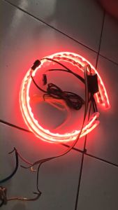 Lampu LED Strip Turn Signal Flowing Light Guide Strip RGB 60cm